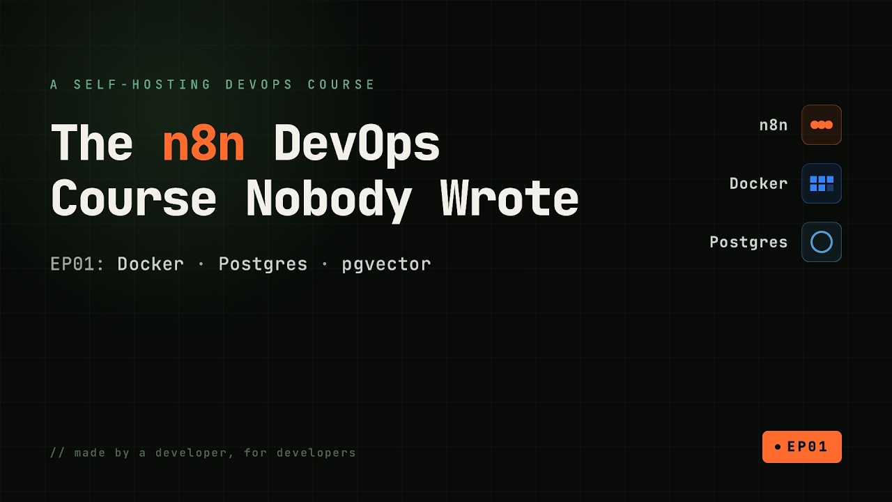Vorschaubild EP01: The n8n DevOps Course Nobody Wrote